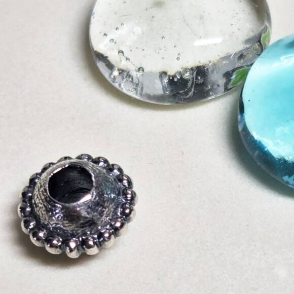 Authentic Trollbeads Small Planet Charm Sterling Silver Bead 925 Retired - Picture 4 of 4